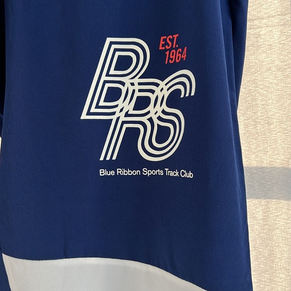 MENS LARGE NIKE PHENOM BRS BLUE RIBBON SPORTS RUNNING PANTS BLUE RED WHITE EUC - Picture 3 of 14